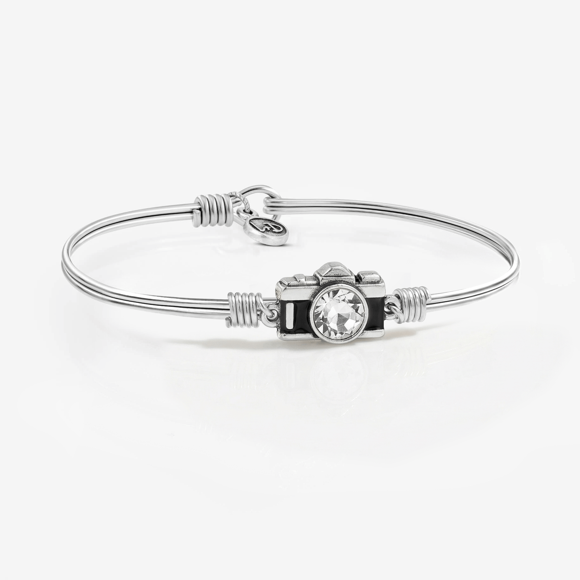 Camera Bangle Bracelet in Black – Luca + Danni