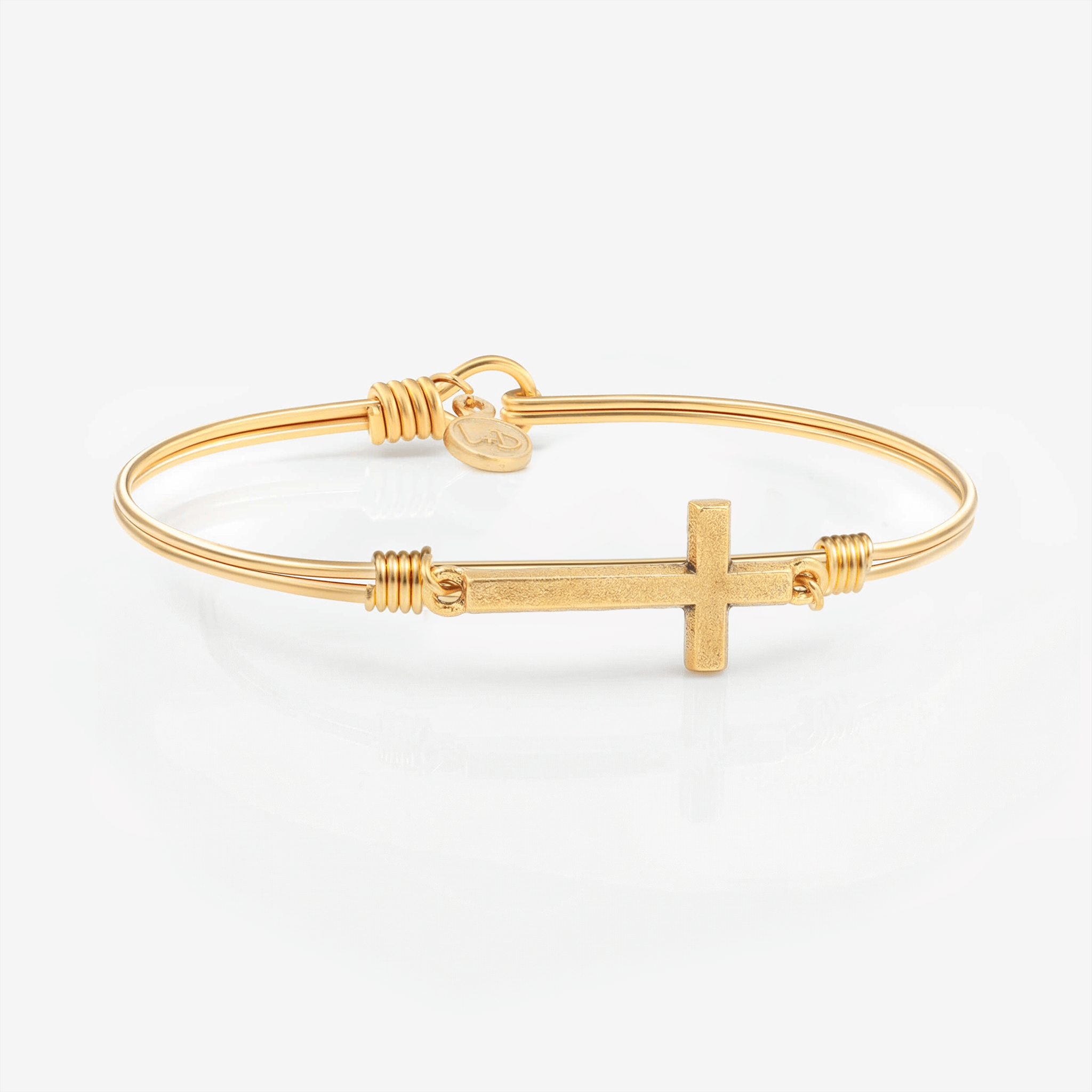Cross Bangle Bracelet – Luca + Danni