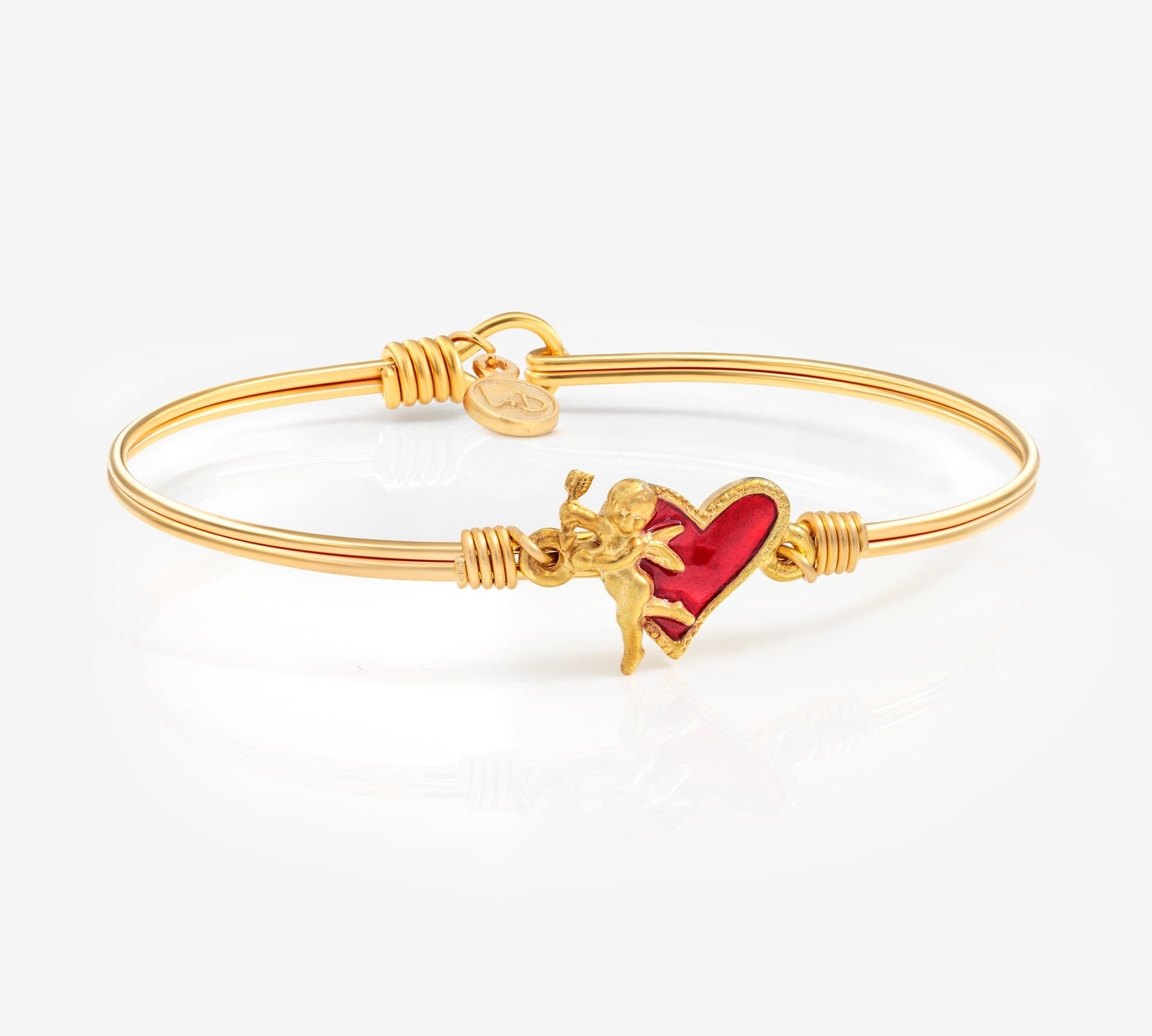 Vintage Valentine Cupid Bangle Bracelet