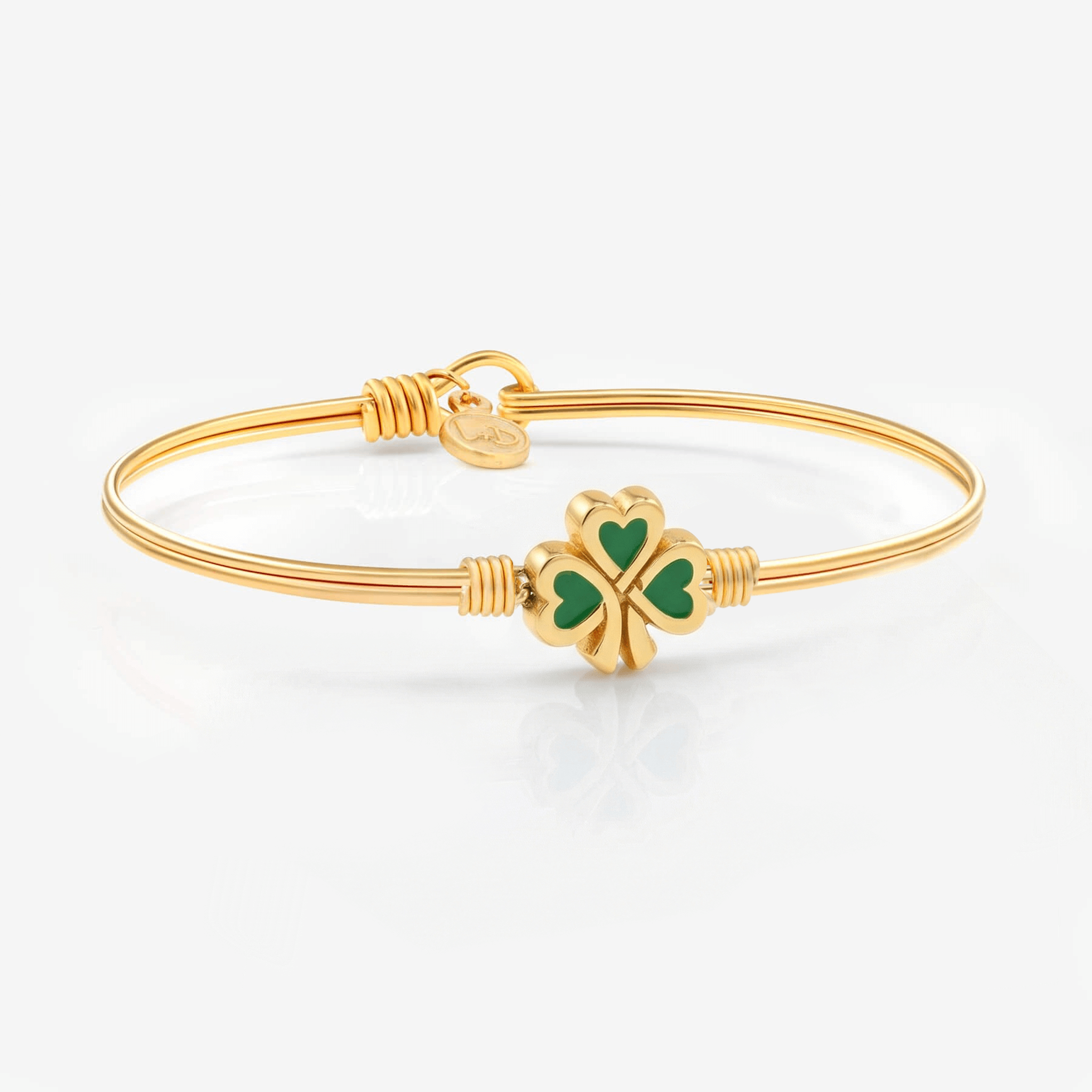 Lucky Shamrock Bangle Bracelet – Luca + Danni Lucky Shamrock Bangle Bracelet – Luca + Danni