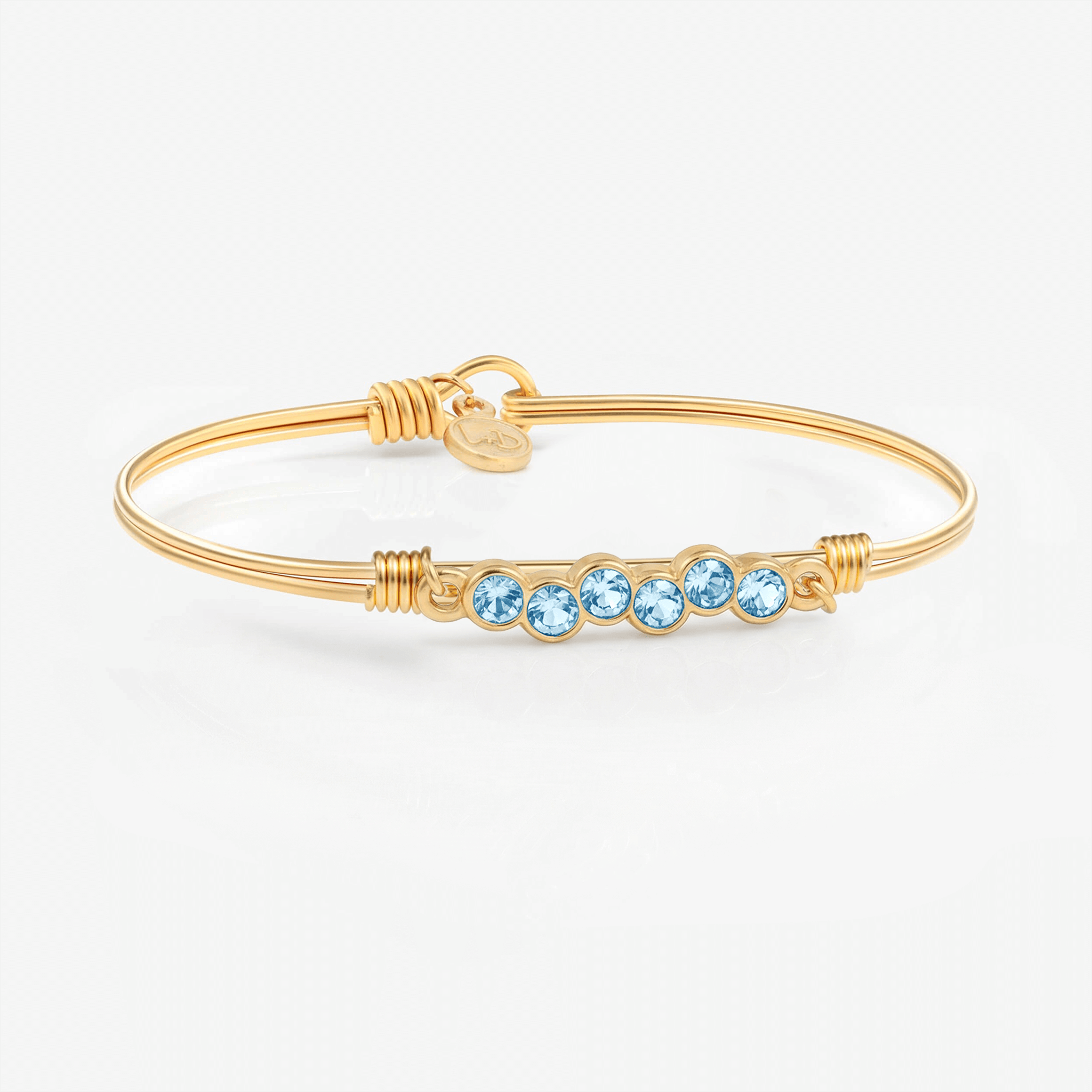 March Starlight Birthstone Bangle Bracelet – Luca + Danni March Starlight Birthstone Bangle Bracelet – Luca + Danni