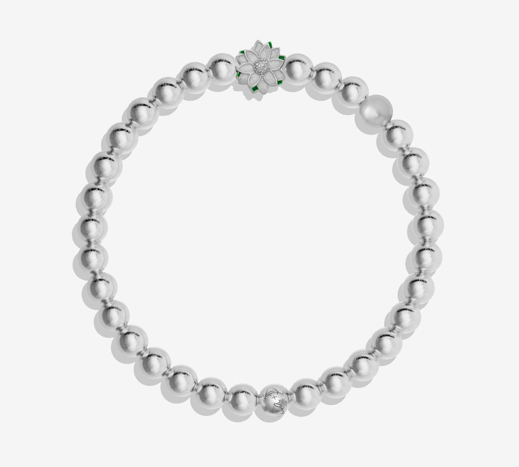 Winter Poinsettia Stretch Bracelet