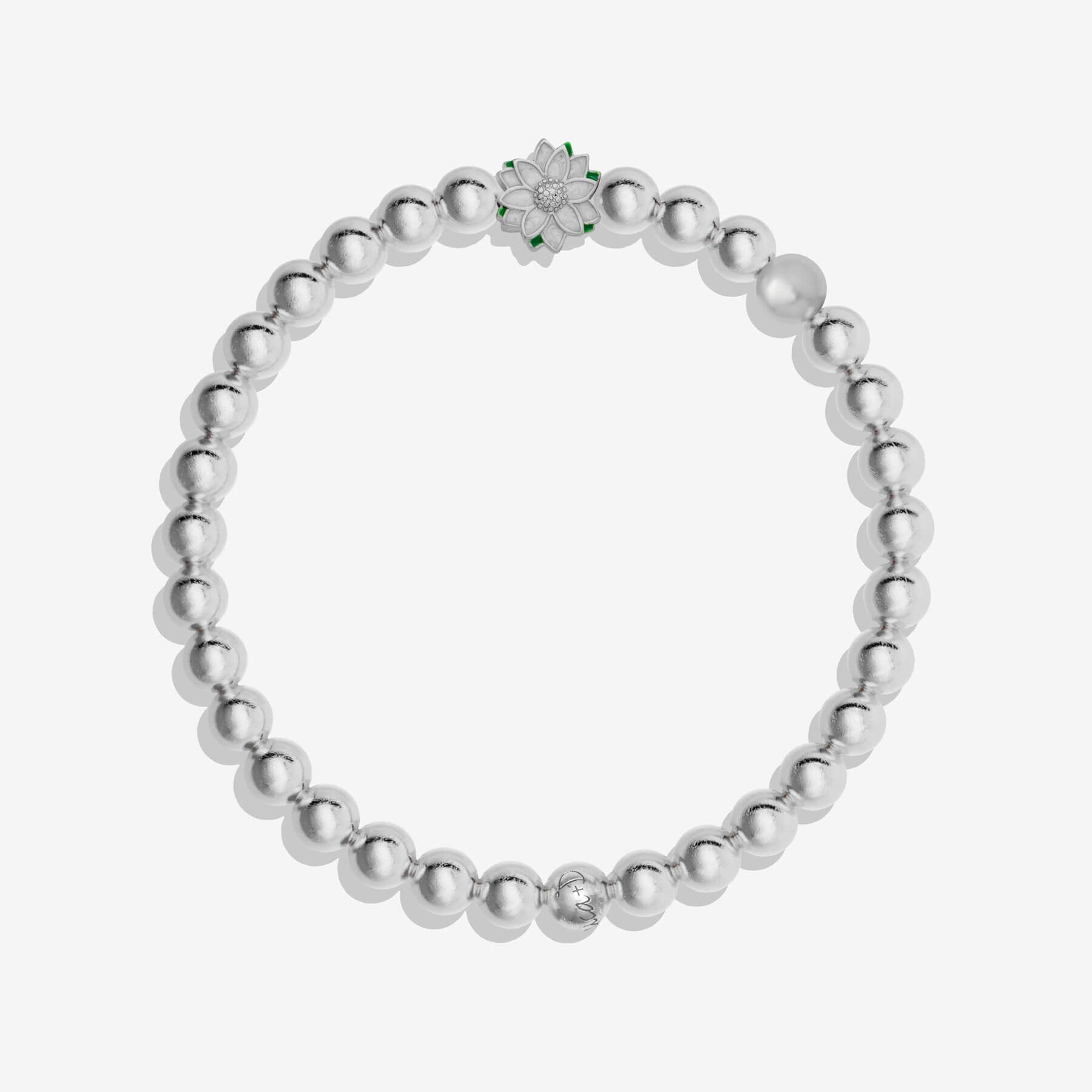 Winter Poinsettia Stretch Bracelet