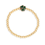 Lucky Shamrock Stretch Bracelet choose finish:gold platedLucky Shamrock Stretch Bracelet choose finish:gold plated