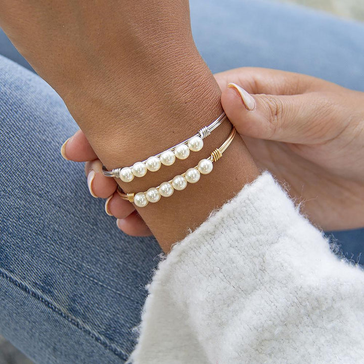 Pearl bangle bracelet 2025