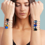 Dylan Bangle Bracelet in Sunflower choose finish: