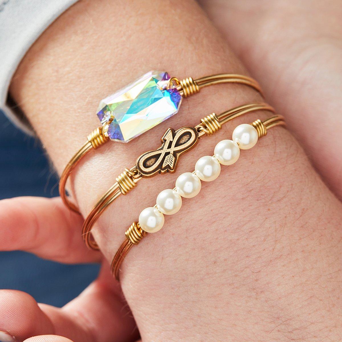 Embrace the Journey Bangle Bracelet choose finish: