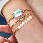 Embrace the Journey Bangle Bracelet choose finish: