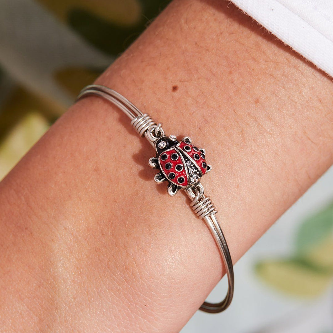 Red Ladybug Bangle Bracelet Luca Danni