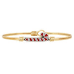 Candy Cane Bangle Bracelet choose finish:Brass Tone