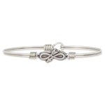 Embrace the Journey Bangle Bracelet choose finish:Silver Tone