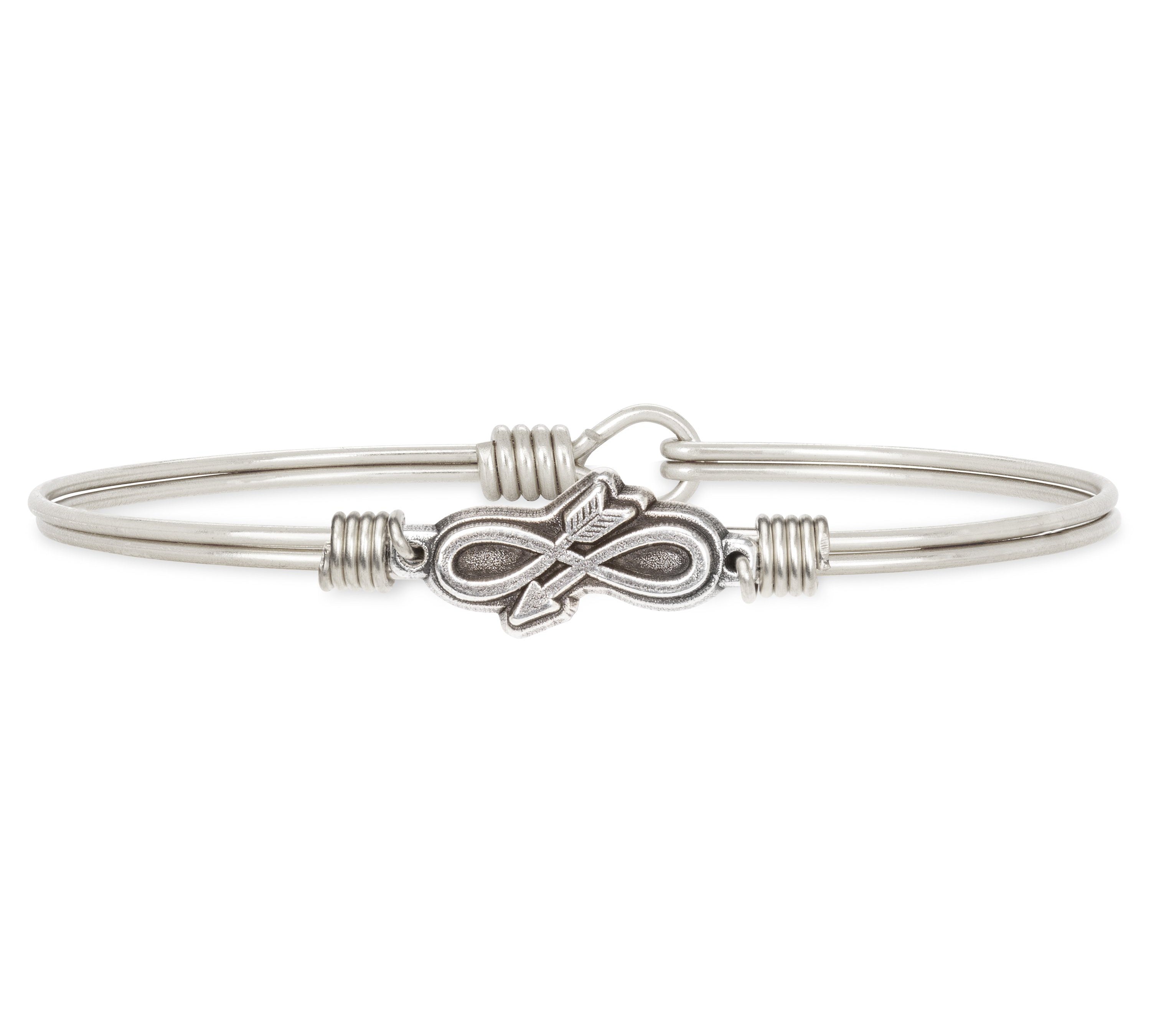 Embrace the Journey Bangle Bracelet choose finish:Silver Tone