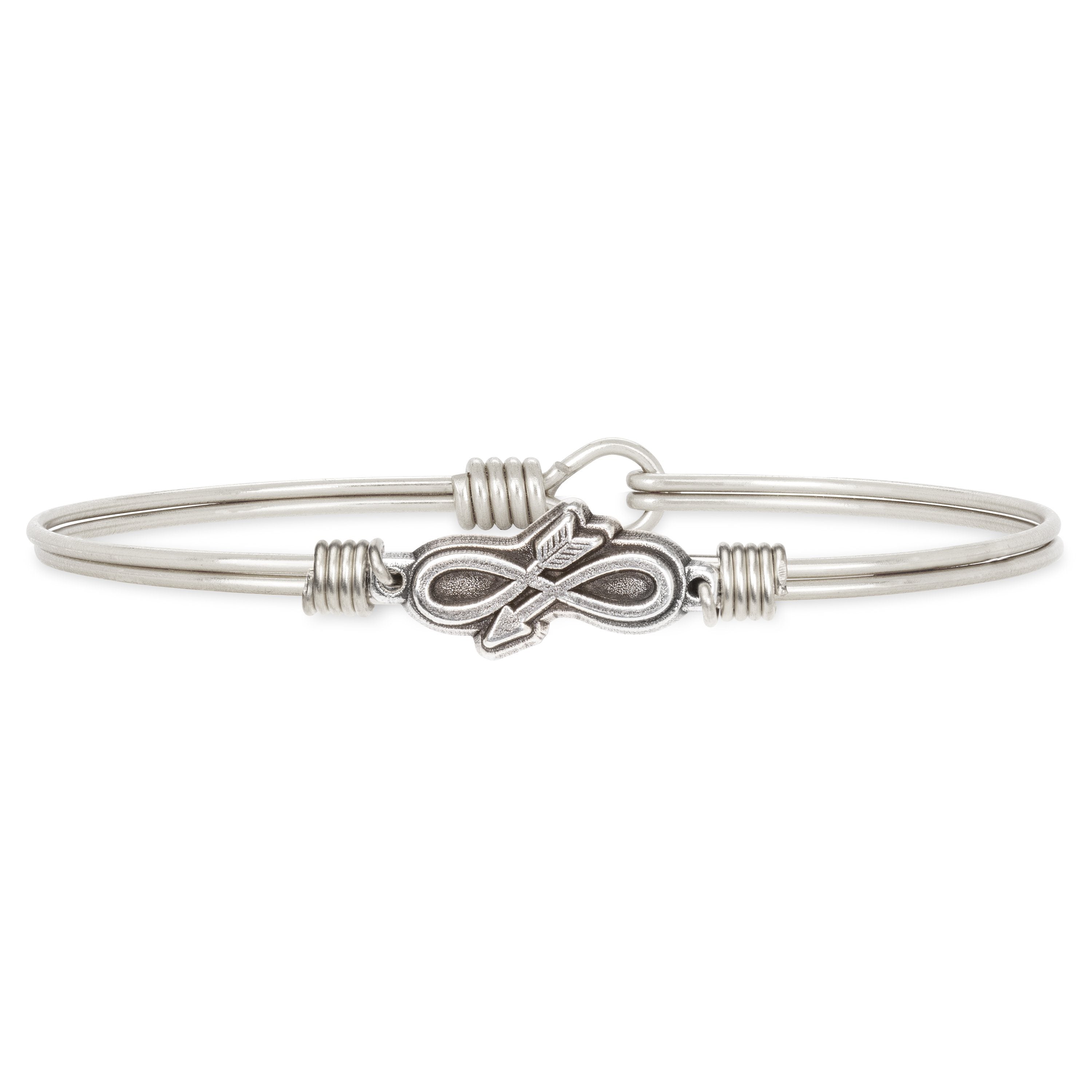 Embrace the Journey Bangle Bracelet choose finish:Silver Tone