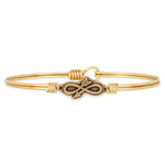 Embrace the Journey Bangle Bracelet choose finish:Brass Tone