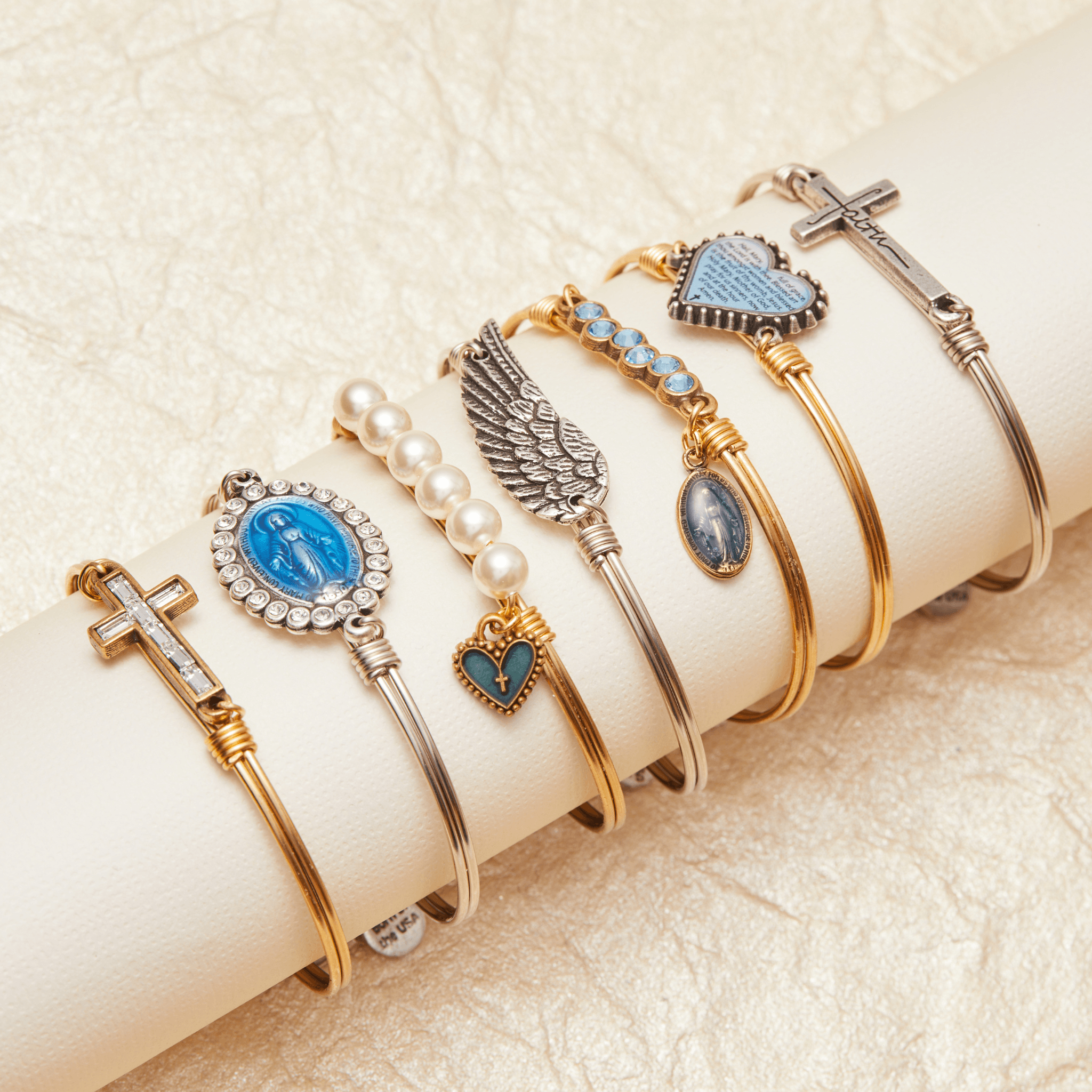 Forever Faith Bangle Bracelet – Luca Danni