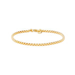 Petite Sophia Box Chain Bracelet choose finish:18k Gold Plated