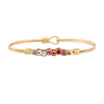 Love Ombre Starlight Bangle Bracelet choose finish:brass tone