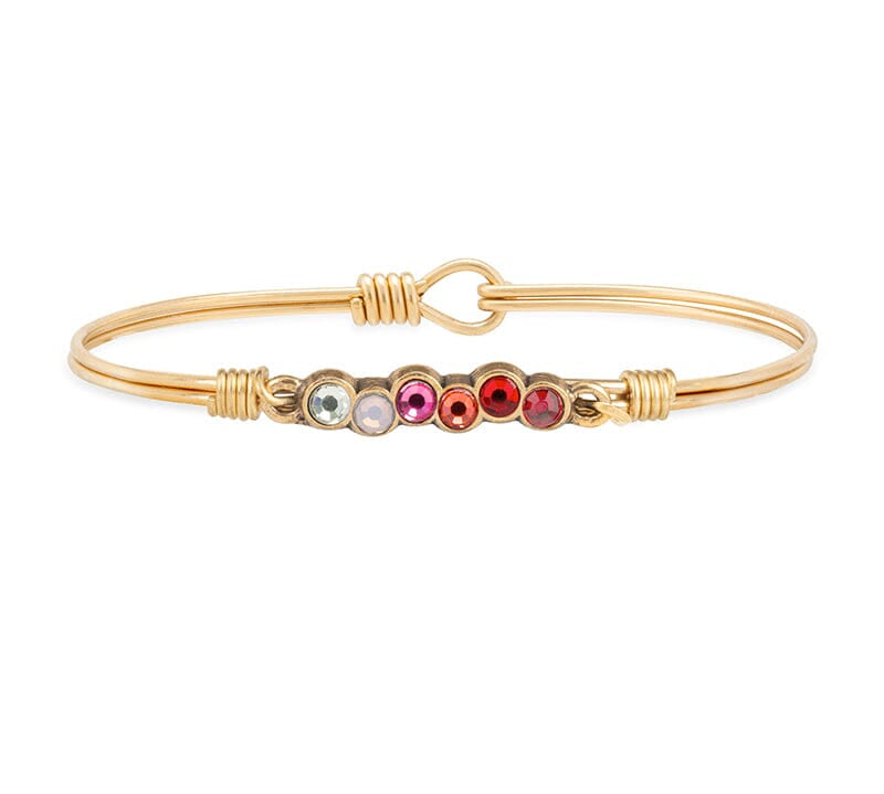 Love Ombre Starlight Bangle Bracelet choose finish:brass tone