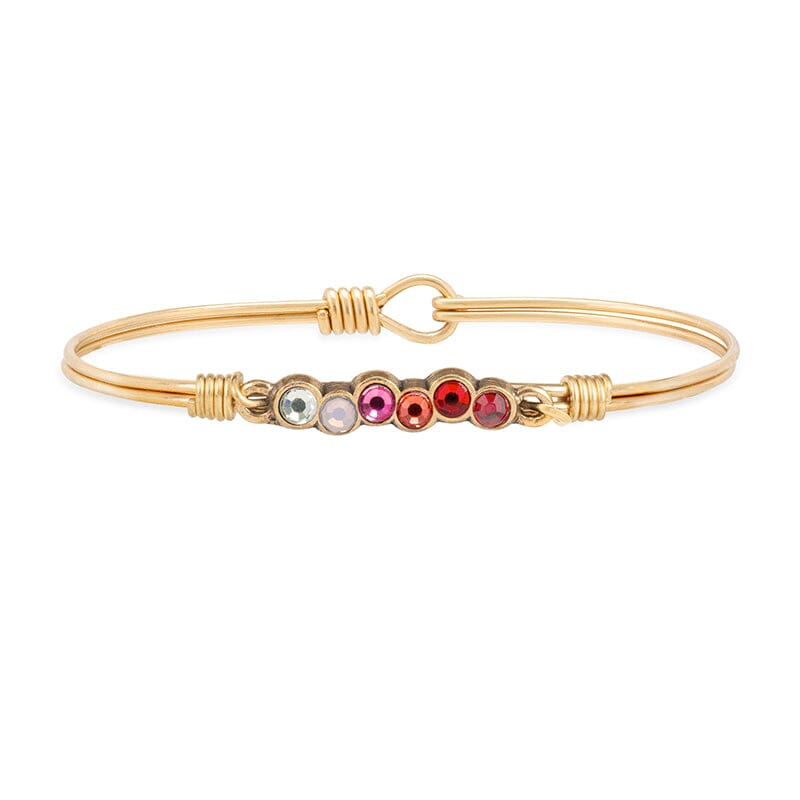 Love Ombre Starlight Bangle Bracelet choose finish:brass tone