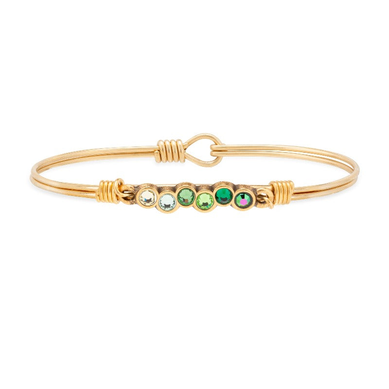 Irish Ombre Starlight Bangle Bracelet choose finish:brass tone