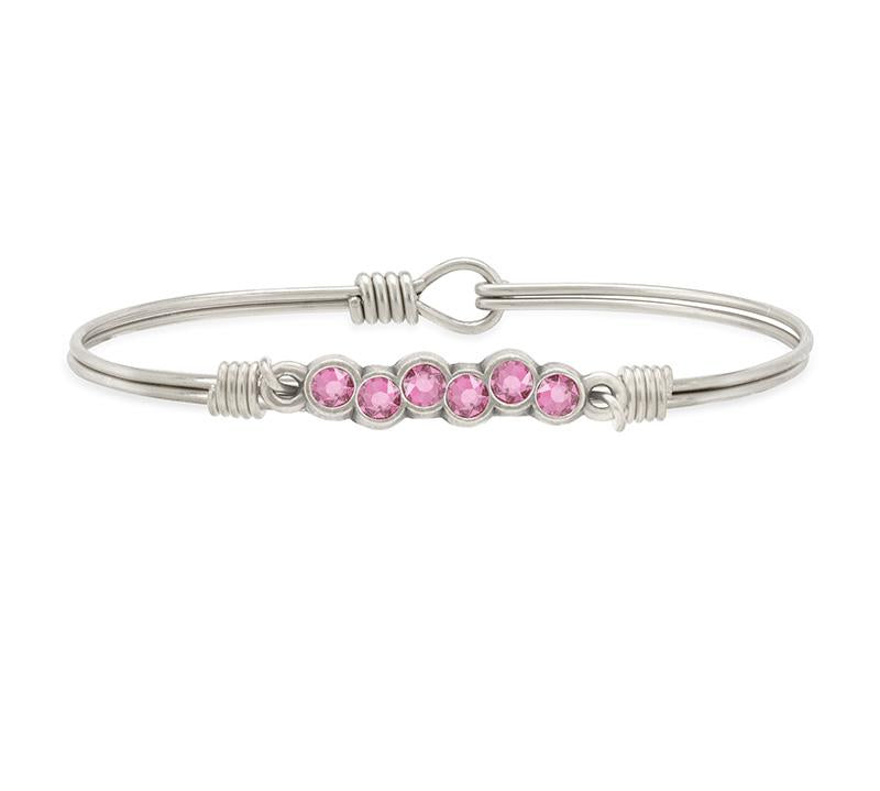 October Starlight Bangle Bracelet choose finish:Silver Tone