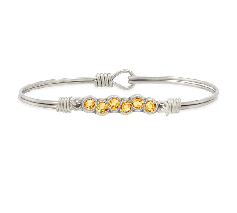 November Starlight Bangle Bracelet choose finish:Silver Tone