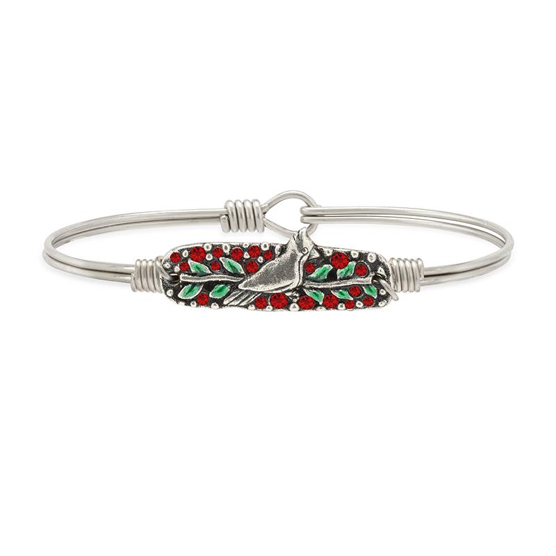 Cardinal Medley Bangle Bracelet choose finish:Silver Tone