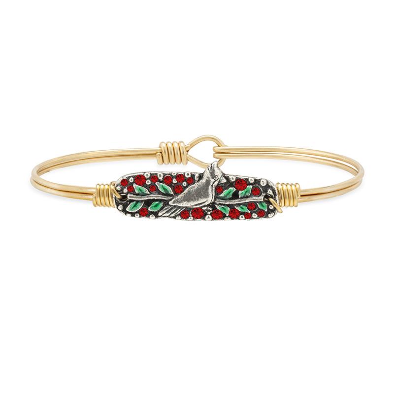 Cardinal Medley Bangle Bracelet choose finish:Brass Tone