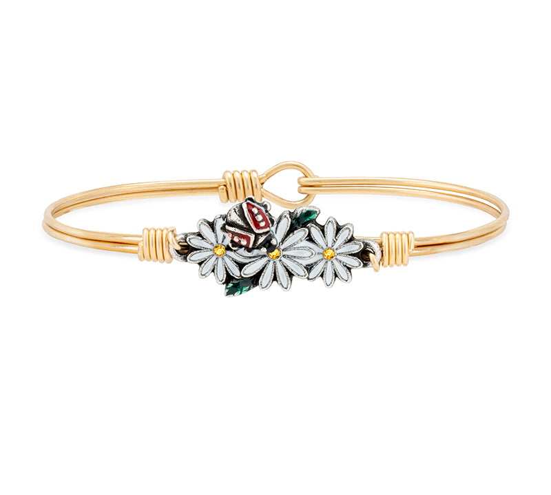Spring Medley Bangle Bracelet choose finish:Brass Tone
