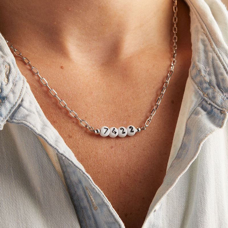 Personalized Letter Bead Necklace Luca Danni